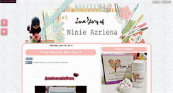 Desktop Screenshot of ninieazriena91.blogspot.com