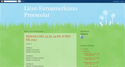 Desktop Screenshot of liceoeuroamericanopreescolar.blogspot.com