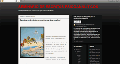 Desktop Screenshot of culturaypsicoanalisis.blogspot.com