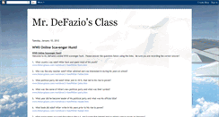 Desktop Screenshot of mrdefaziosclass.blogspot.com