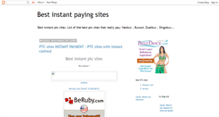 Desktop Screenshot of bestinstantpayingsites.blogspot.com