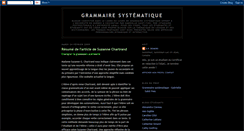 Desktop Screenshot of grammairesystematiquejpdemers.blogspot.com