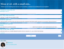 Tablet Screenshot of nivas007.blogspot.com