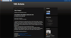 Desktop Screenshot of onehundredartists.blogspot.com