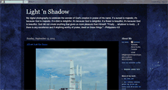 Desktop Screenshot of lightnshadow.blogspot.com