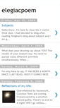 Mobile Screenshot of elegiacpoem.blogspot.com