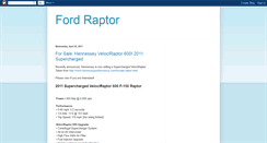 Desktop Screenshot of ford-raptorz.blogspot.com