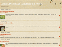 Tablet Screenshot of diapersanddinner.blogspot.com