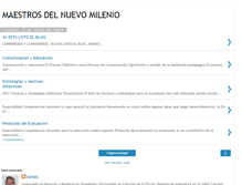 Tablet Screenshot of maestrosdelnuevomilenio.blogspot.com