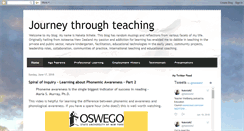 Desktop Screenshot of journeythroughteaching.blogspot.com