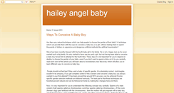 Desktop Screenshot of haileyangelbaby.blogspot.com