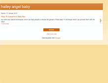 Tablet Screenshot of haileyangelbaby.blogspot.com