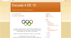 Desktop Screenshot of escuela4de10.blogspot.com