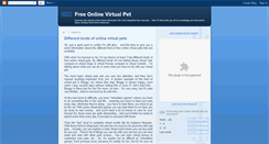 Desktop Screenshot of freeonlinevirtualpet.blogspot.com