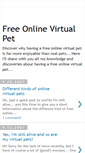 Mobile Screenshot of freeonlinevirtualpet.blogspot.com