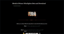 Desktop Screenshot of medalofhonorwarfighterbeta.blogspot.com