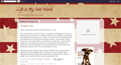 Desktop Screenshot of myownwords90.blogspot.com