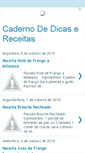Mobile Screenshot of cadernodedicasereceitas.blogspot.com