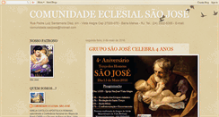 Desktop Screenshot of comunidadesaojosebm.blogspot.com