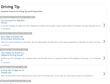 Tablet Screenshot of drivingtips.blogspot.com