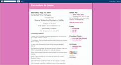 Desktop Screenshot of curriculumdejoana.blogspot.com
