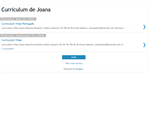 Tablet Screenshot of curriculumdejoana.blogspot.com