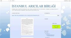 Desktop Screenshot of istanbularicilerbirligi.blogspot.com