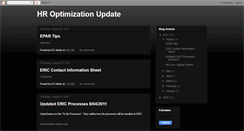 Desktop Screenshot of hroptimizationupdate.blogspot.com