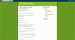Desktop Screenshot of live-efficient-green.blogspot.com