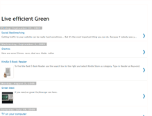 Tablet Screenshot of live-efficient-green.blogspot.com