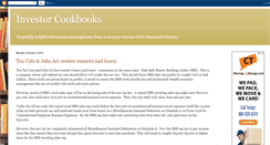 Desktop Screenshot of investorcookbooks.blogspot.com