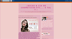 Desktop Screenshot of dicaseciadecosmeticos.blogspot.com