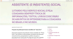 Desktop Screenshot of insistentesocialnobrasil.blogspot.com