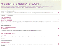 Tablet Screenshot of insistentesocialnobrasil.blogspot.com