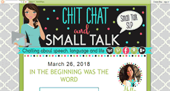 Desktop Screenshot of chitchatandsmalltalk.blogspot.com