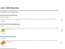 Tablet Screenshot of fredjonesletstalkbusiness.blogspot.com