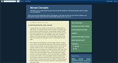 Desktop Screenshot of bereanconcepts.blogspot.com