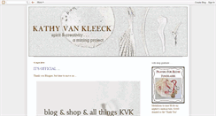 Desktop Screenshot of kathyvankleeck.blogspot.com