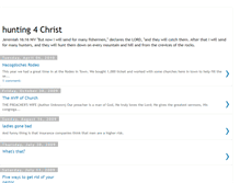 Tablet Screenshot of hunting4christ.blogspot.com