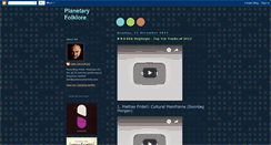 Desktop Screenshot of planetary-folklore.blogspot.com