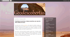 Desktop Screenshot of geodescobertas.blogspot.com