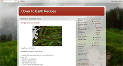 Desktop Screenshot of downtoearthrecipes.blogspot.com