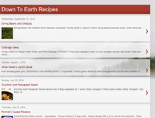 Tablet Screenshot of downtoearthrecipes.blogspot.com