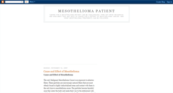 Desktop Screenshot of mesothelioma-patient-article.blogspot.com