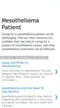 Mobile Screenshot of mesothelioma-patient-article.blogspot.com