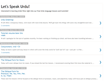 Tablet Screenshot of letsspeakurdu.blogspot.com