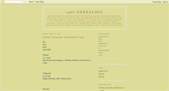 Desktop Screenshot of 1407genology.blogspot.com