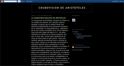 Desktop Screenshot of cosmovisionaristotelica.blogspot.com