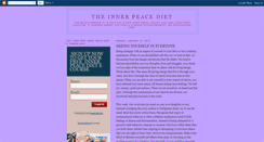 Desktop Screenshot of innerpeacediet.blogspot.com