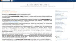 Desktop Screenshot of lavorando-nel-web.blogspot.com